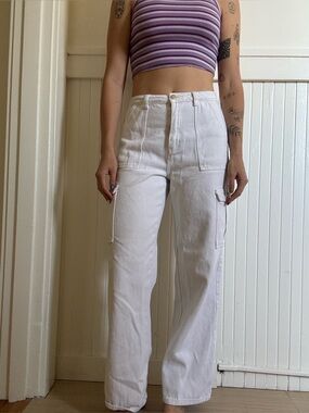 Cream carpenter pants